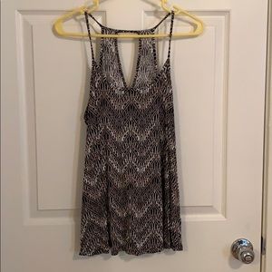 Black, White and Tan Tank